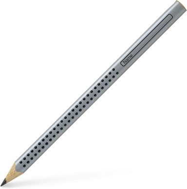 Faber-Castell mit Grip, Bleistift, Silber HB